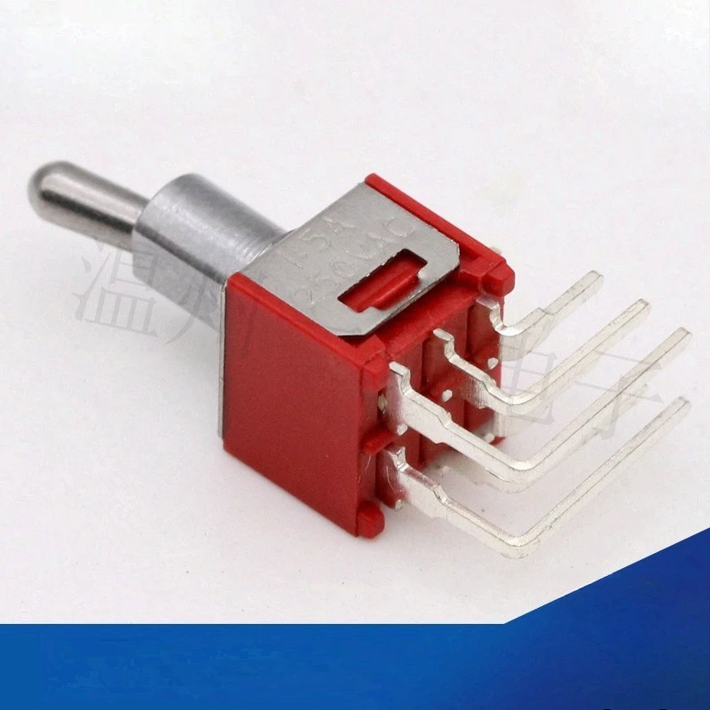 SMTS-102/202-C4 Three Feet and Six Feet, Two Gears Side Plug Curved Foot Button Switch Opening 5MM Horizontal Foot