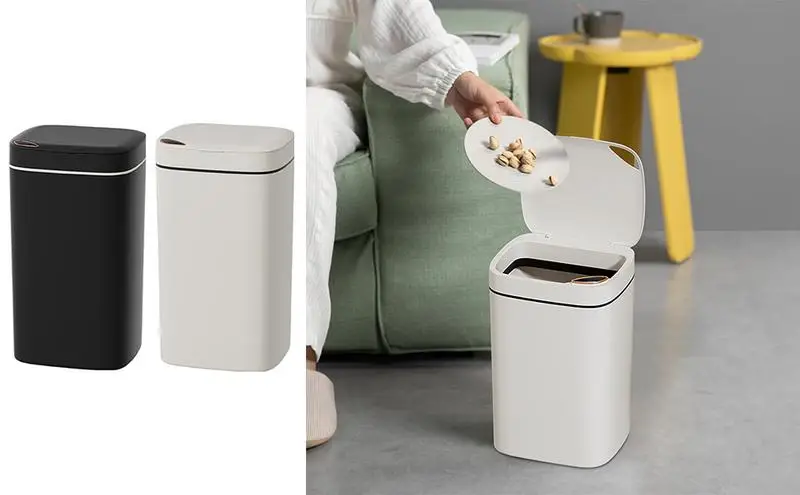 

Automatic Trash Can Automatic Motion Sensor Trash Can Household Garbage Bin Automatic Motion Sensor Rubbish Can for Toilet