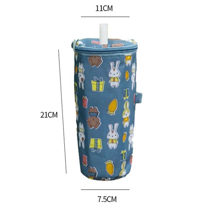 。1pc Portable Milk Tea Tote Bag Heat Preservation Bag Eco-friendly Handbag Carrying Insulated Cup Cover Tumbler Cup Accessories