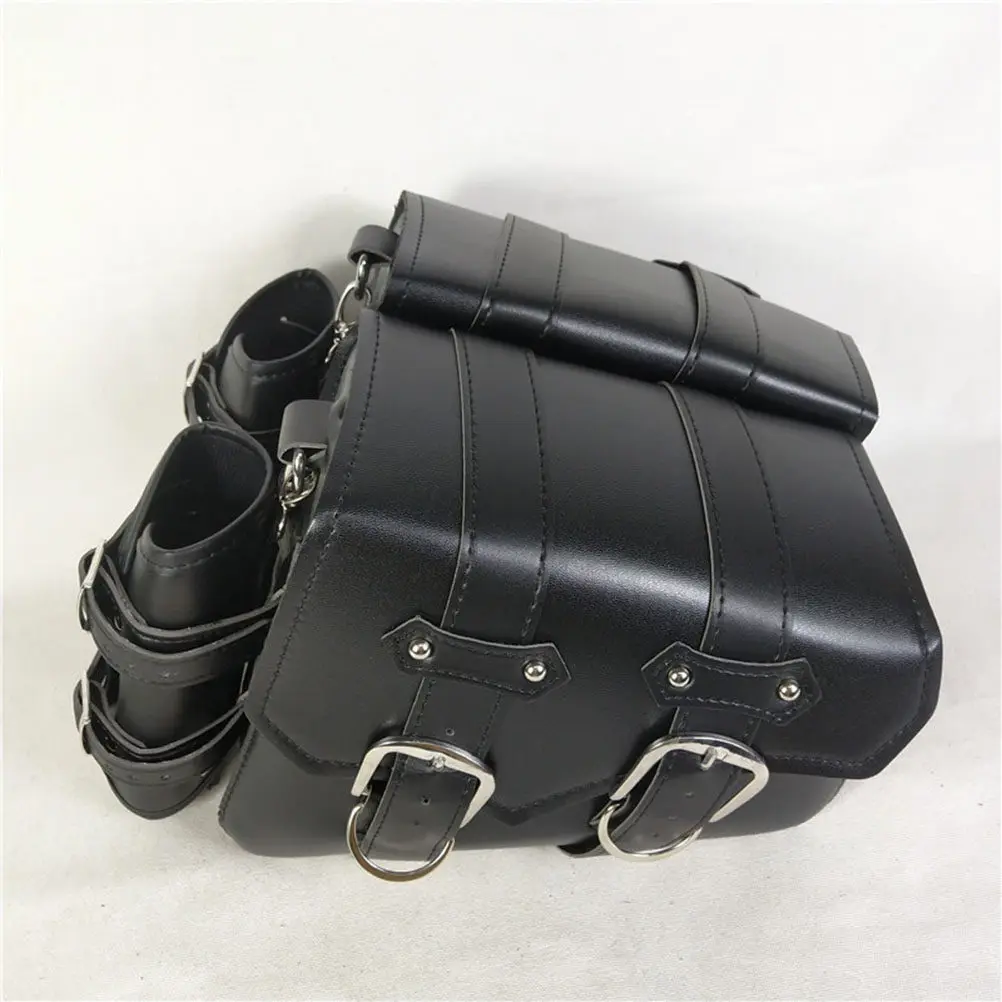 

Motorcycle Side Bag Waterproof Thickened Pu Storage Pouch For Bike Cycling Repair Tools Phone Money Outdoor