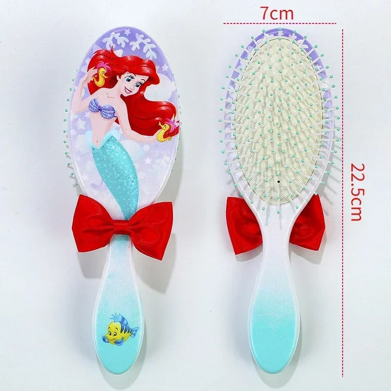 Disney Princess Theme Air Cushion Combs The Little Mermaid Ariel Princess Elsa Anna Children Cute Hair Massage Comb Girls Gifts