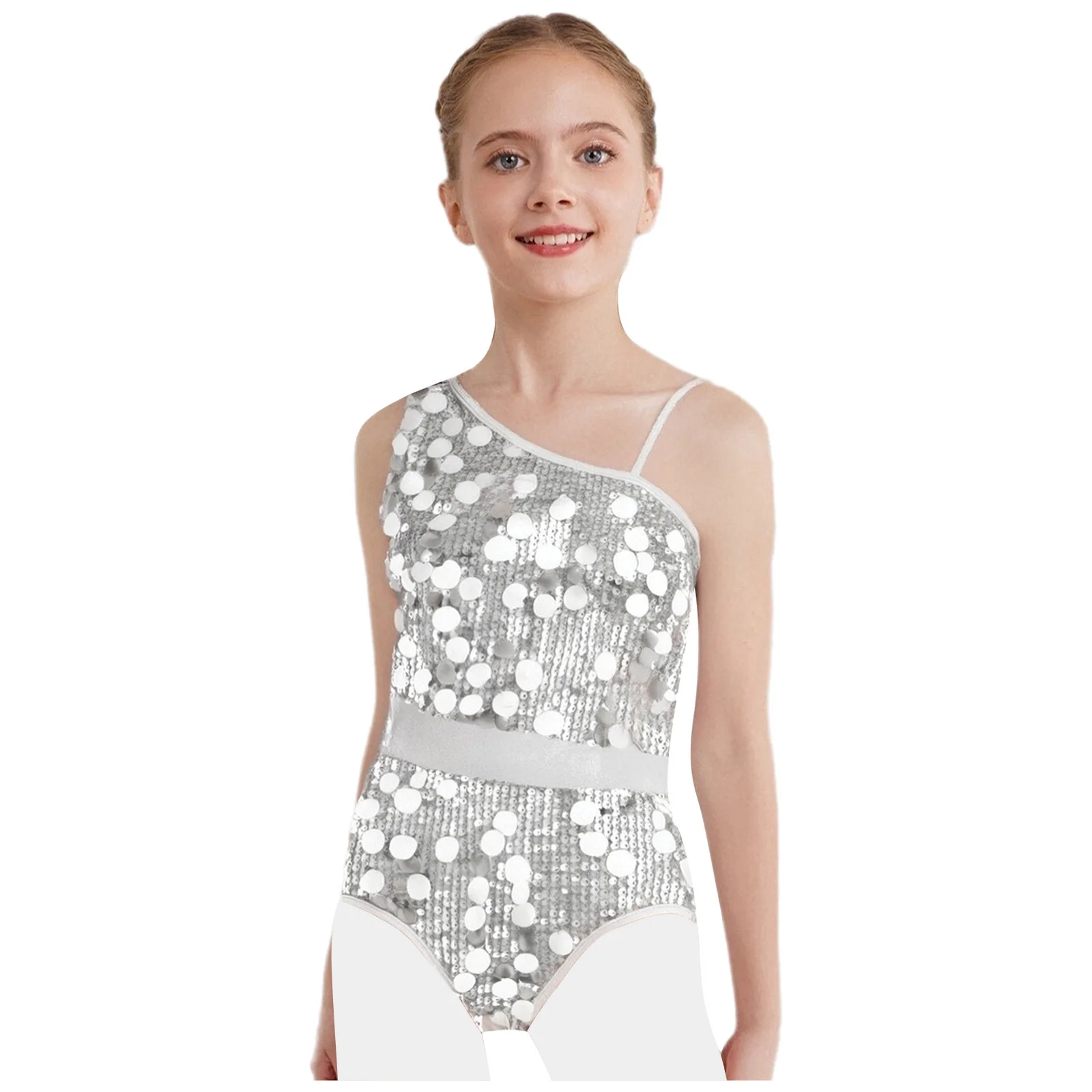Crianças tutu ballet dança collant ginástica bodysuit meninas lantejoulas brilhantes macacão desempenho patinação artística dancewear