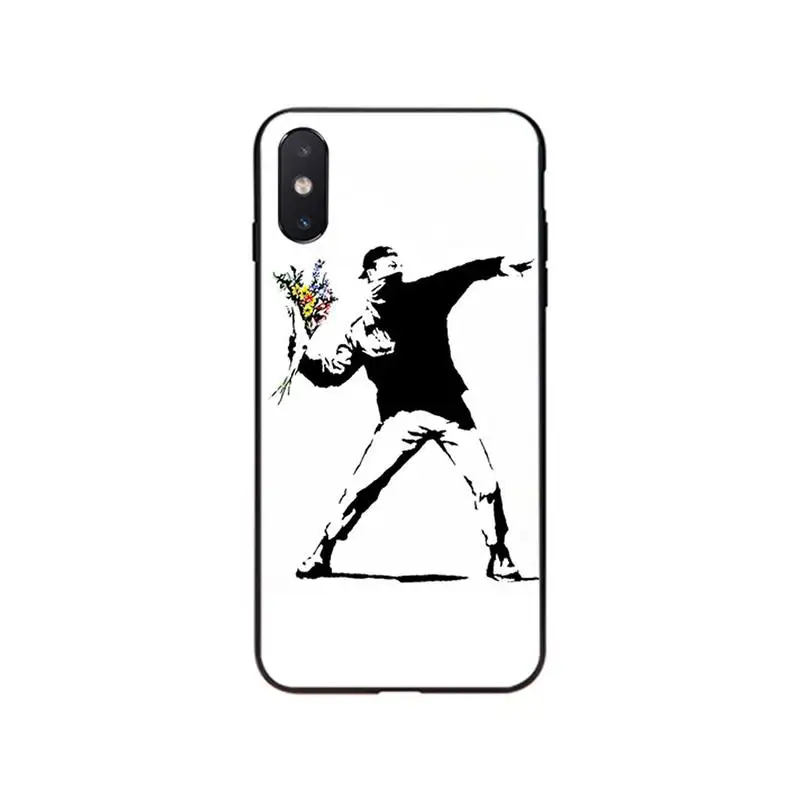 

Street Art Banksy Graffiti Phone Case for iphone 17 Pro Max Air 16 15 14 13 Pro Max 15 16 Pro 15Plus