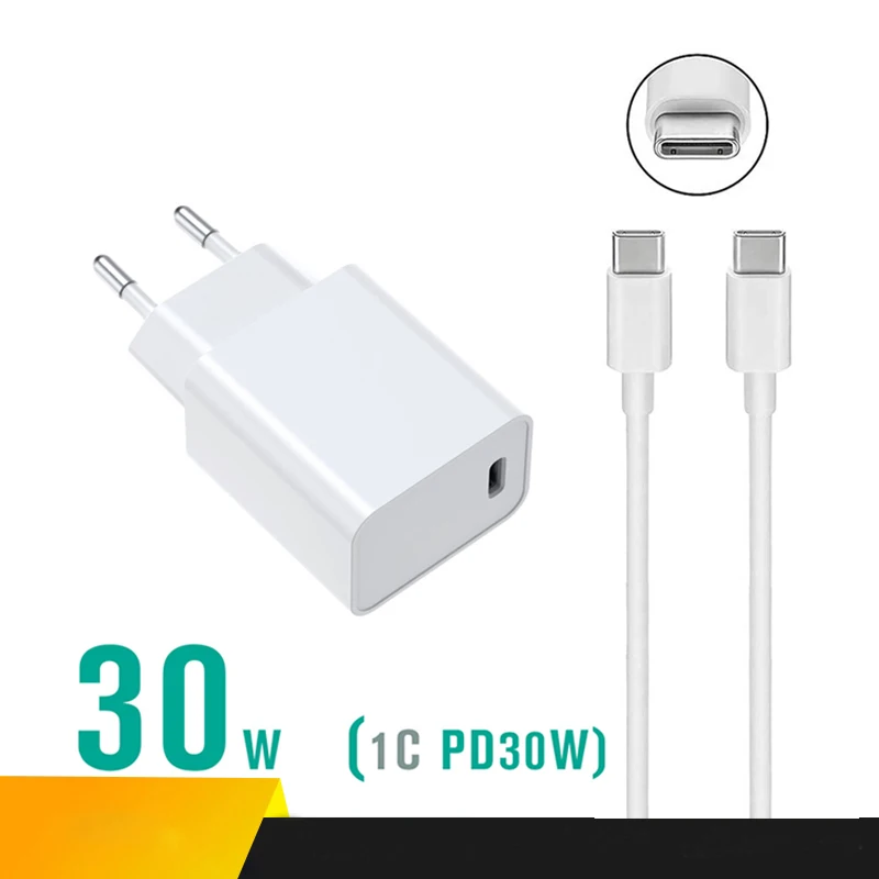 30W PD Type C Charger for iPhone 12 Pro Max 12 Mini 11 Fast Charger USB Type C Adapter for Xiaomi mi 11 Quick Charging Adapter