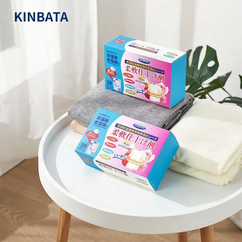 

Ароматические листы сушильной машины Kinbata — антистатический смягчитель ткани для одежды, ароматные листы сушильной машины со статическим контролем для стирки