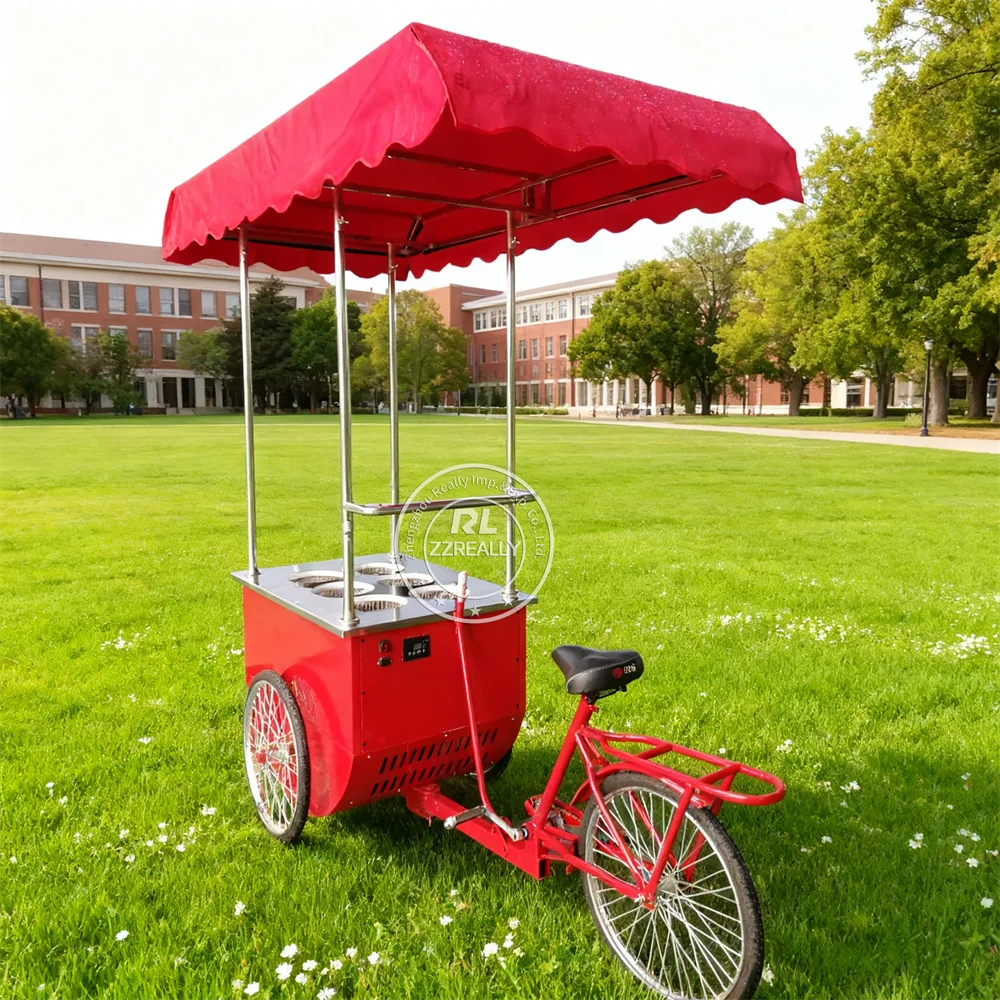 

Mobile Electric Driving Hot Dog Pizza Ice Cream Trailer Mobile Food Truck Cart Mobile Ice Cream Push Cart with Cooling Display