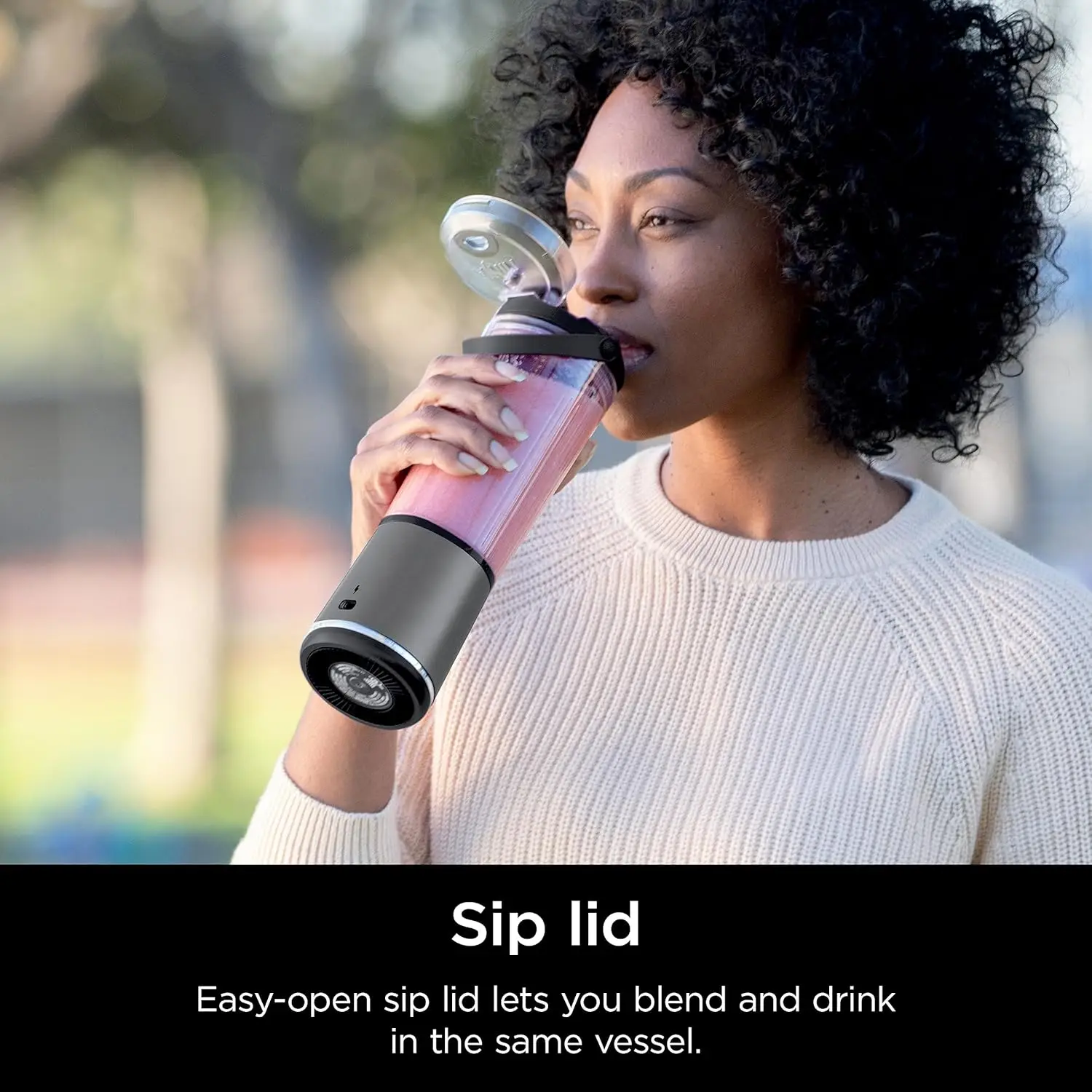 Portable juice extractor Cordless Vessel for Shakes & Smoothies BPA Free Leakproof-Lid USB-C Rechargeable Dishwasher Safe Parts