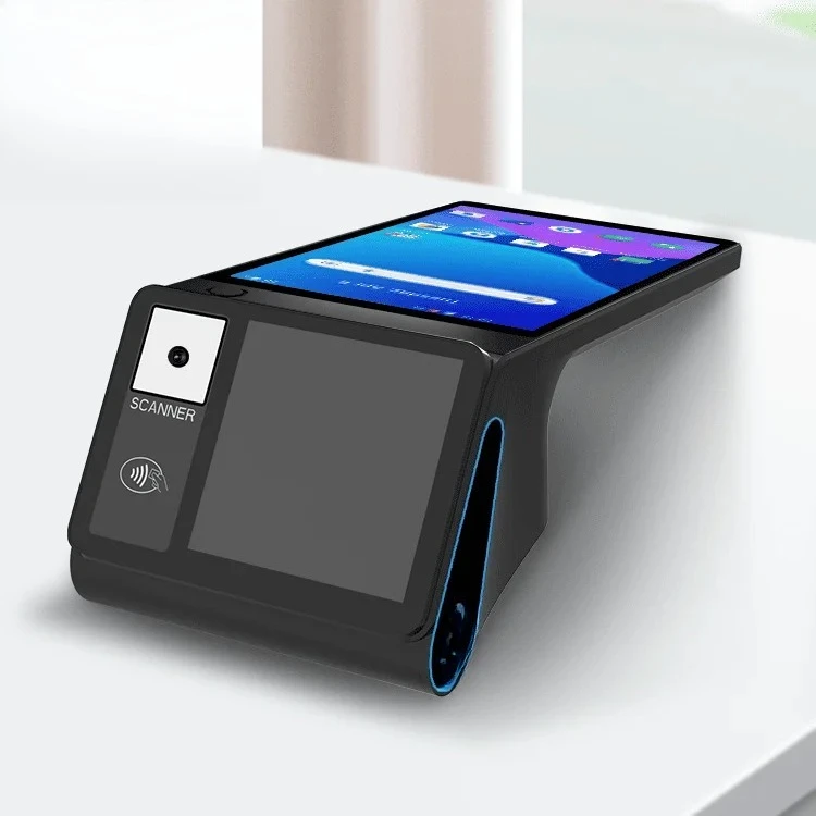 Z108 8 Inch 58mm 4G Wifi Sim Card Pos Machine Handheld NFC Reader Self Ordering Mobile Pos for Lottery