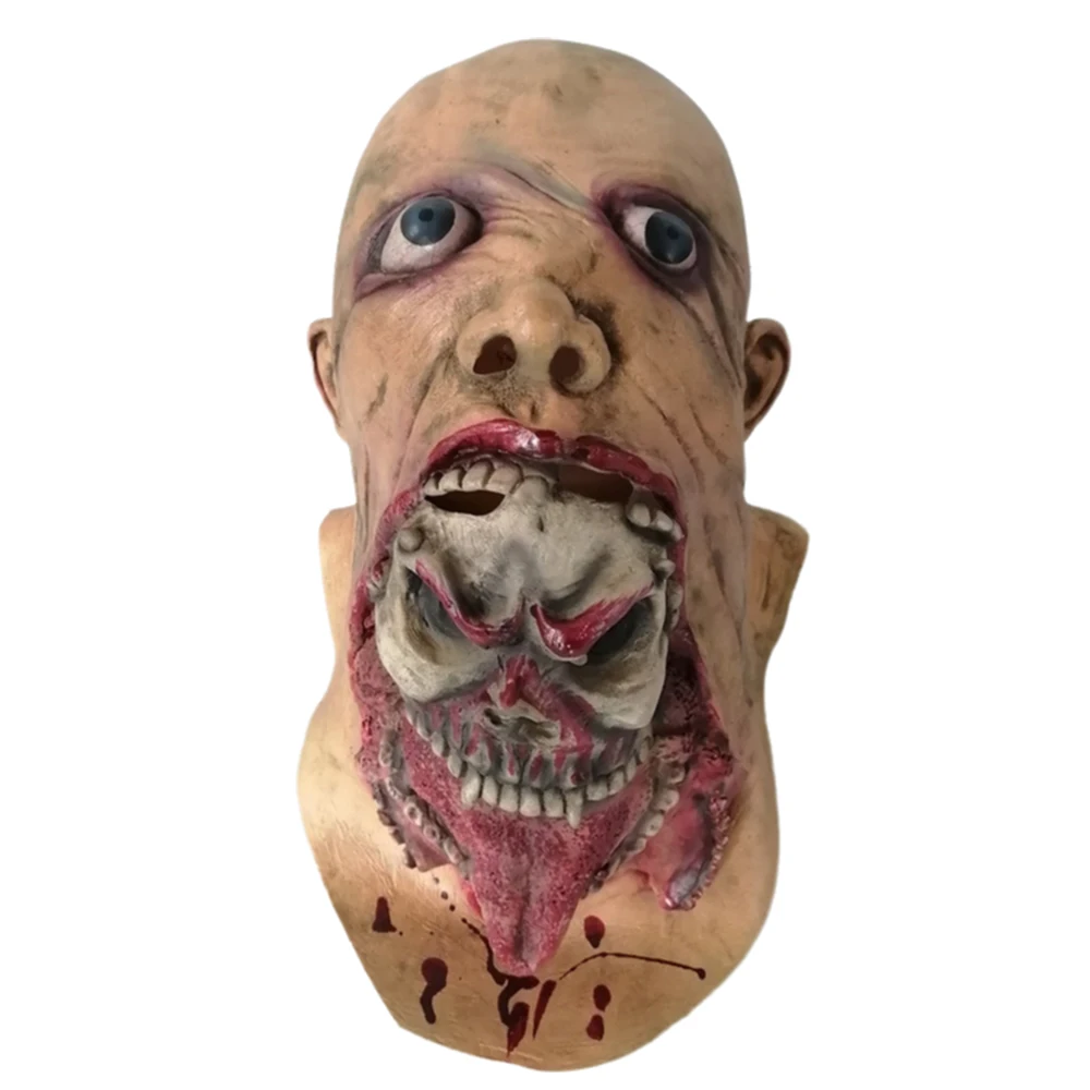 Masque d'Halloween Réaliste de Haute Qualité, étiez érez la Peur Intérieure, Confortable, Respirant, Parfait pour Tous les Thèmes d'Halloween