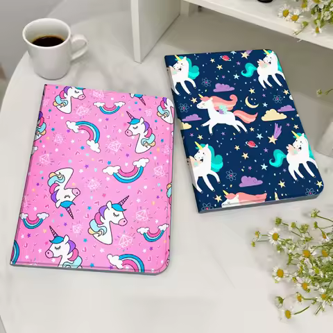 Cartoon Unicorn Pink Pattern Tablet Case For Legion Xiaoxin Pad Y700 K10 M10 P11 K11 Pro Plus 10.6 11.5 Inch 2021 2023 2025