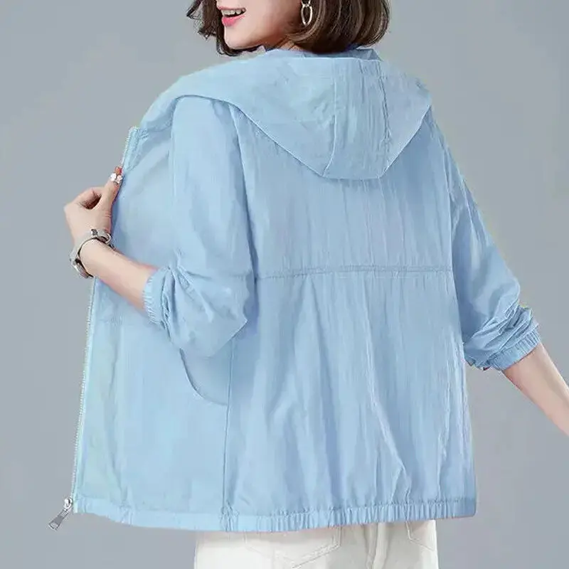 Lightweight Long Sleeve Women's Sun Protection Clothing Breathable Outdoor Fashionable Summer New Arrival Mom's Outfit