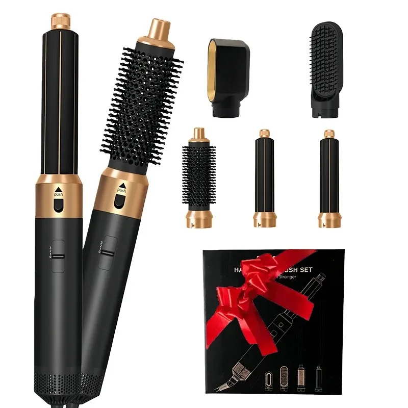

【Best-selling】5 In 1 Hair Dryer Hot Comb Set Professional Curling Iron Hair Straightener Styling Tool For Professional Hair Drye