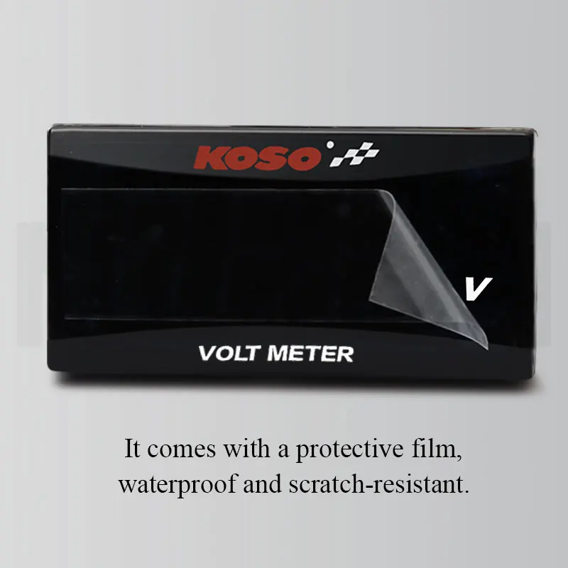 koso voltmeter for motorcycle LED Digital Display Voltmeter Car Volt Gauge Panel Meter