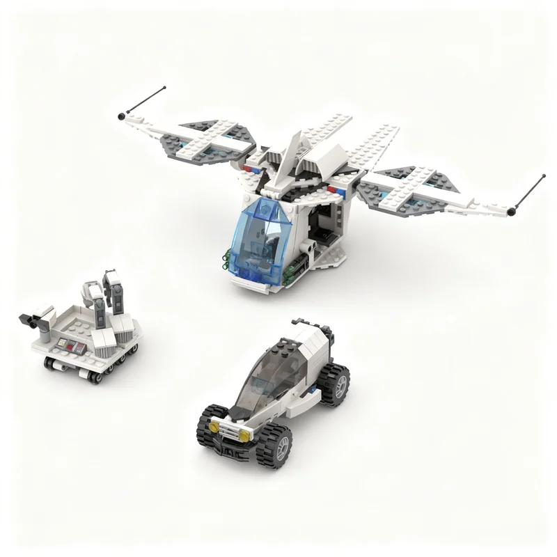 2690pcs MOC Space Police Planetary Outpost Space Space Police III Model Building Blocks Construction Craft Birthday 3D Creative