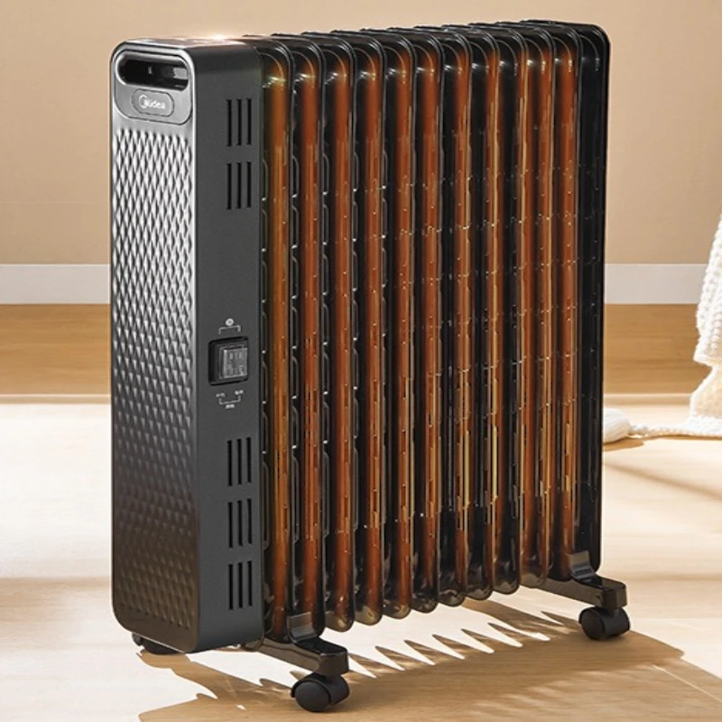 

Oil Filled Radiator Heater, Energy-Saving Home Heating Unit with Fishbone Heat Flow Anti-Scald Fins Multi Safety Protection