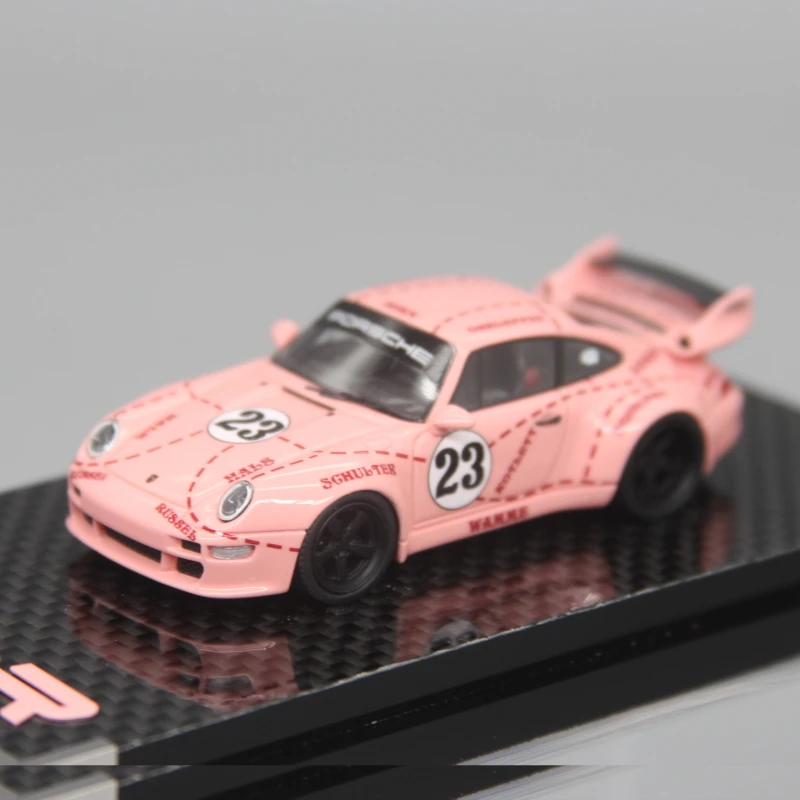 

Aircooled Bay 1:64 Porsche 911 993 GW Gunthe Die cast simulation static resin model Collection Decoration for children gift Vanu