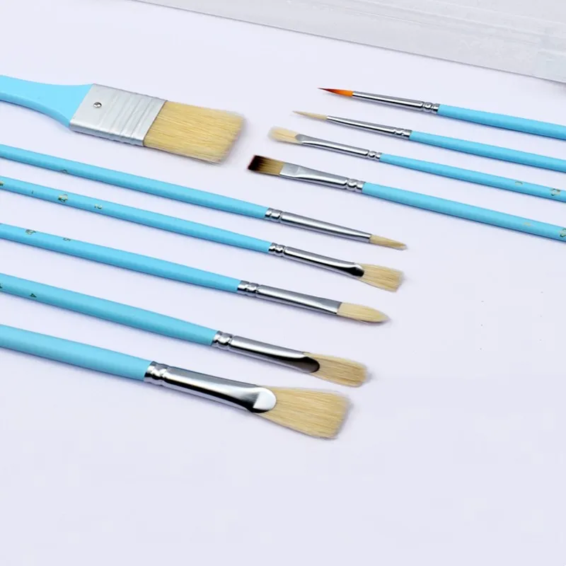 

gouache Oil painting color brush pen Fan-shaped pen set Pig pen brush
