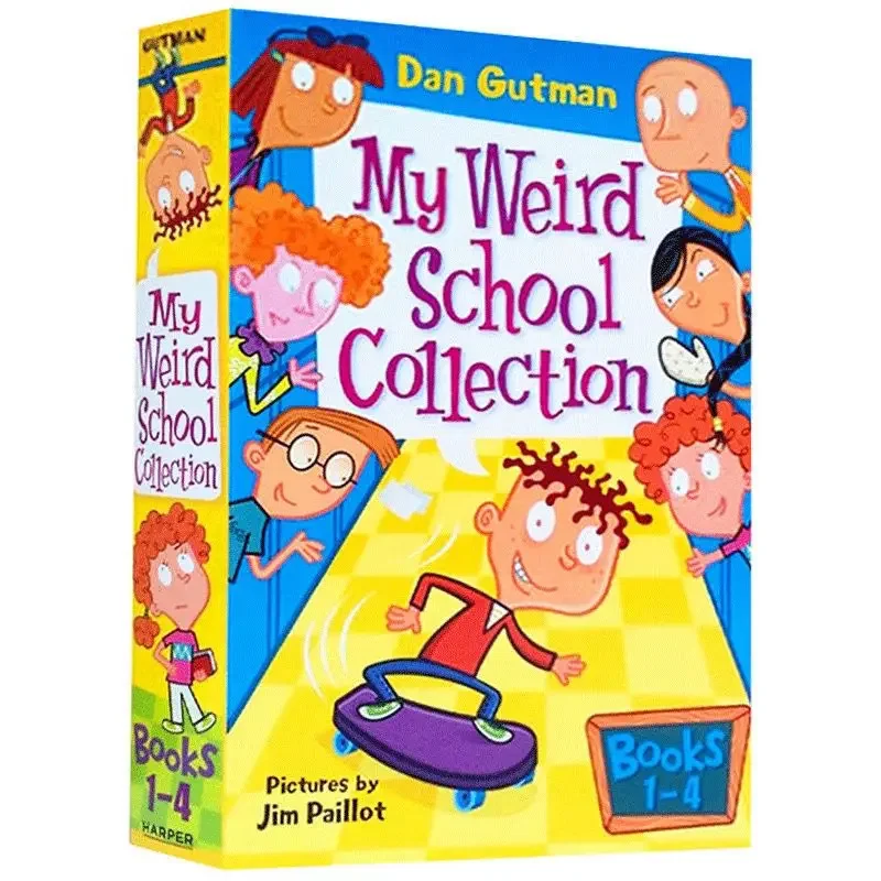 My Weird School 4 Books Box Set English Books for Children Kids Story Comic Book in English Language Educational Toys