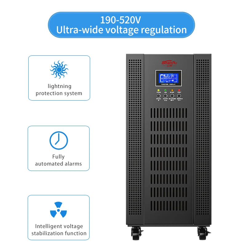 UPS online intelligente ad alta frequenza Alimentatore di backup ad alta potenza a uscita singola a tre ingressi UPS online da 20 kVA 16 kW