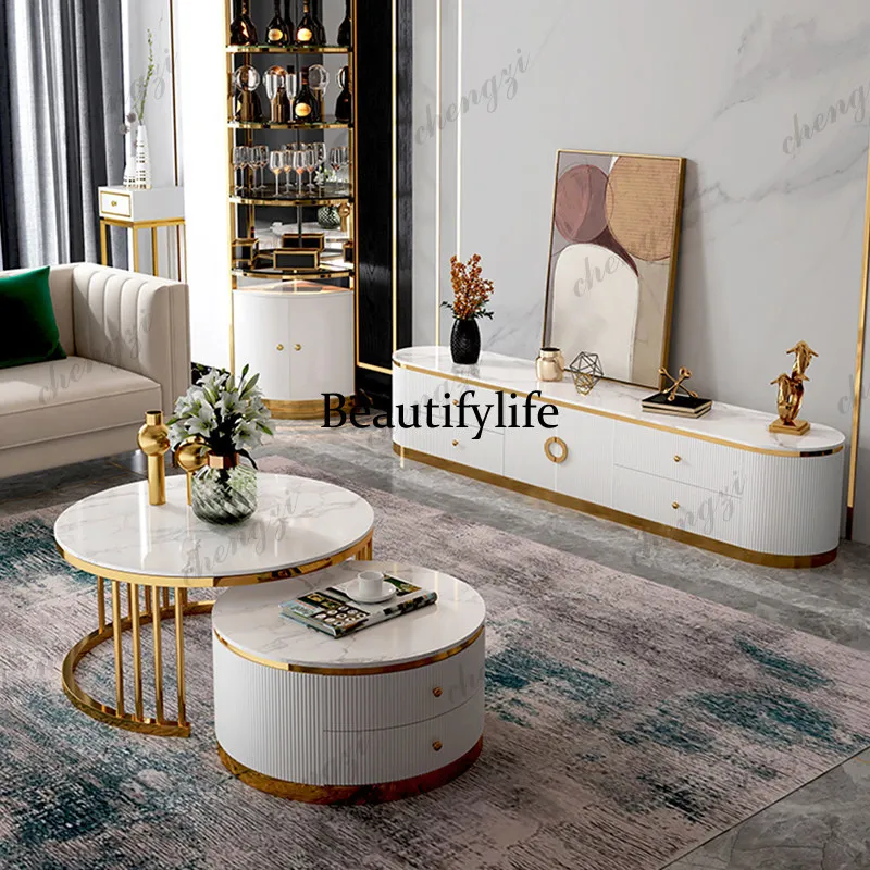 Designer Decoration Tv Cabinet European Classic White Luxury Tv Cabinet Nordic Storage Unique Muebles Para Sala Furniture Home