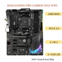 For MSI B450 GAMING PRO CARBON MAX WIFI Motherboard 128GB Socket AM4 DDR4 ATX Mainboard 100% Tested Fast Ship