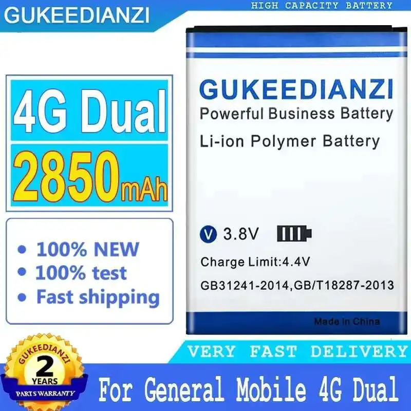 

Stable Long-Lasting Performance For General Mobile 4G Dual GM4G Android One Cell Phone Battery 2850Mah