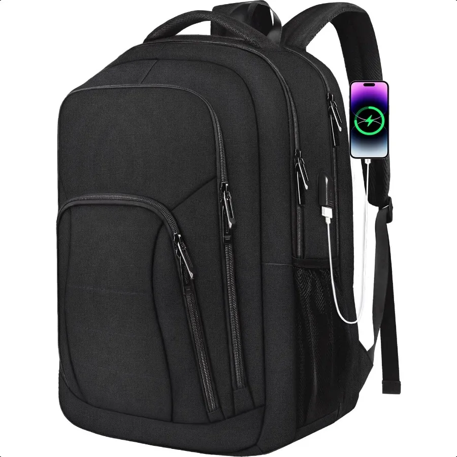 

Travel Laptop Backpack 17 Inch TSA Friendly Large Backpack for Men Women Busin Carry On Backpack with USB Charging Port Anti Th
