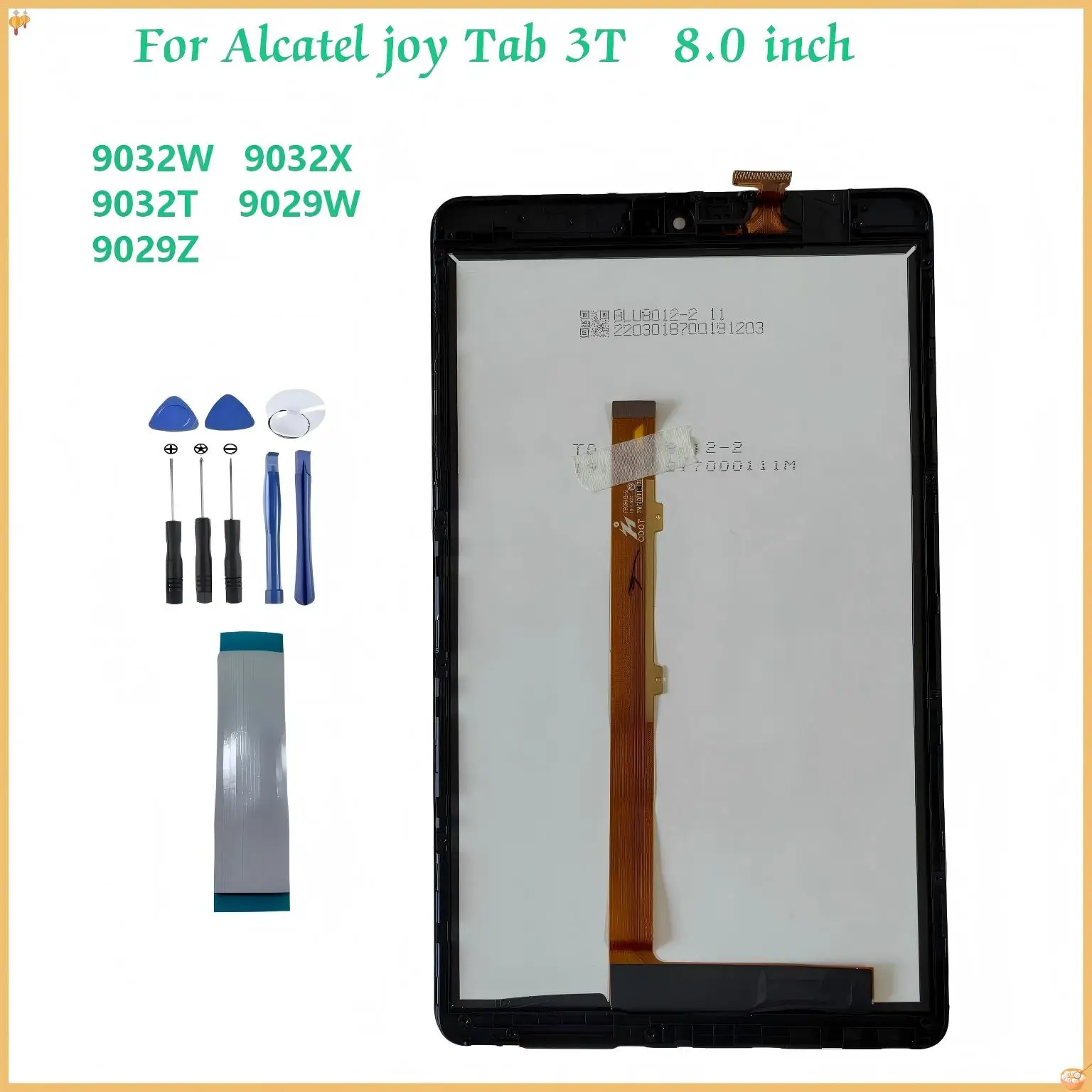 

Дисплейный модуль (LCD) с тачскрином и рамкой для Alcatel Joy Tab 3T (9029W, 9029Z, 9032W, 9032X, 9032T)