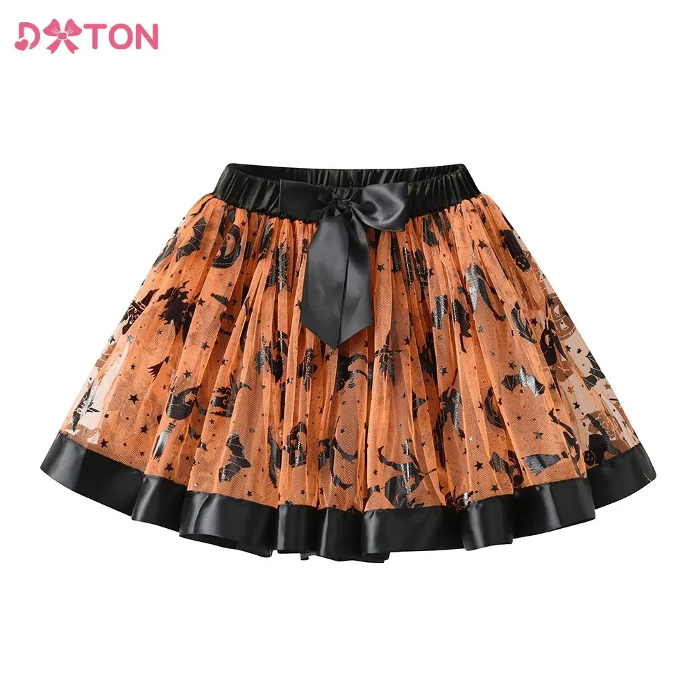 

DXTON Girls Tutu Skirt Bow Kids Ballet Princess Pettiskirt Fluffy Tulle Skirts Ball Gown Halloween Vacation Children Baby Clothe