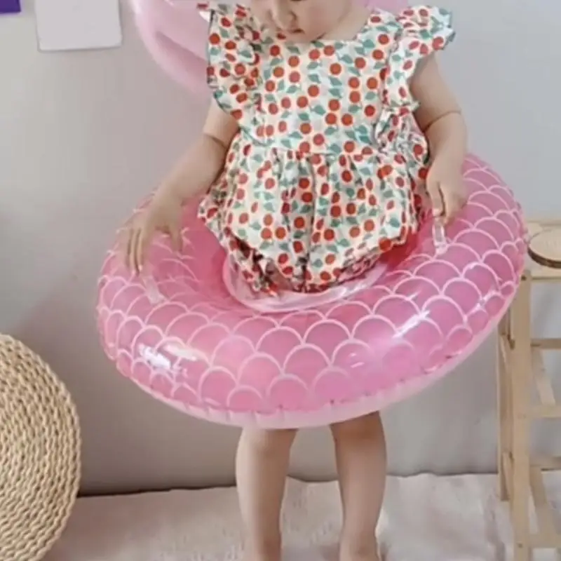 แหวนว่ายน้ำ f62d น่ารัก Mermaid ว่ายน้ำวงกลมฤดูร้อนที่รักการว่ายน้ำอุปกรณ์ที่จำเป็น
