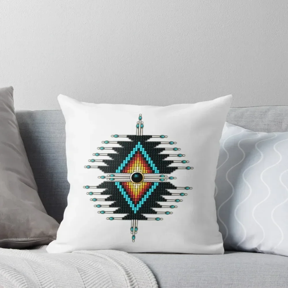 

Native American Beadwork 33 Throw Pillow luxury decor Sofa Cushion autumn decoration pillow