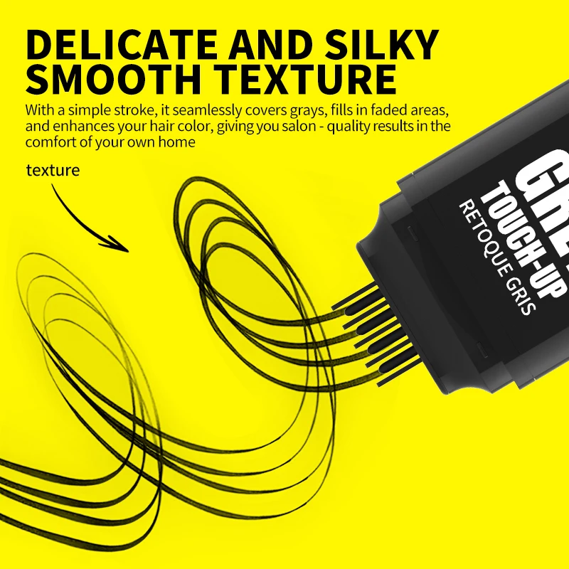 عصا صبغ الشعر لتغطية الشعر الأبيض، مشط صبغة شعر أبيض، قلم صبغ مؤقت للإصلاح الفوري، قلم تلوين مقاوم للماء #2