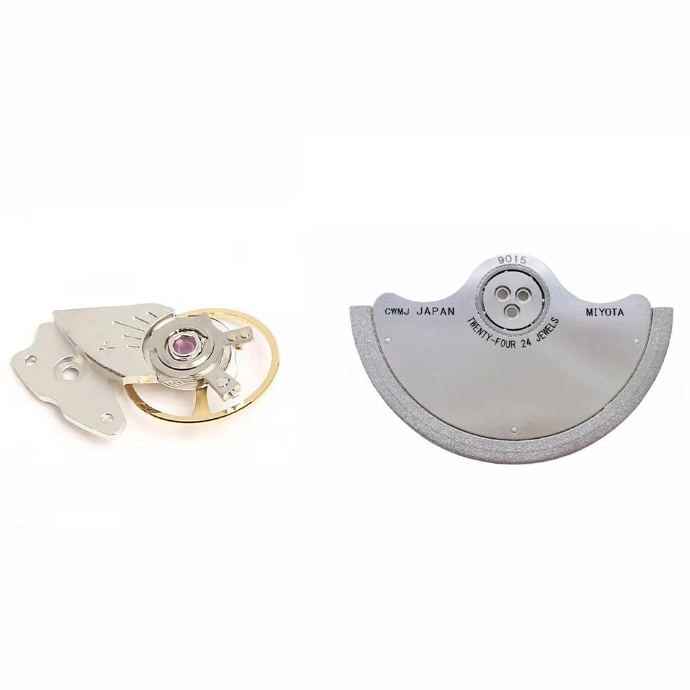 Watch Replace Original 9015 Movement Rotor Pendulum Splint Balance Wheel With Hairspring Assembly Repair Parts