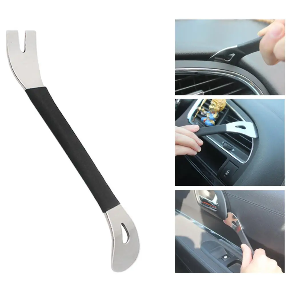 Instrumento de navegación de Audio para coche, herramienta de palanca de Clip de placa de desmontaje de deslizamiento de extracción de Panel de puerta, destornillador de acero seguro A N5T7