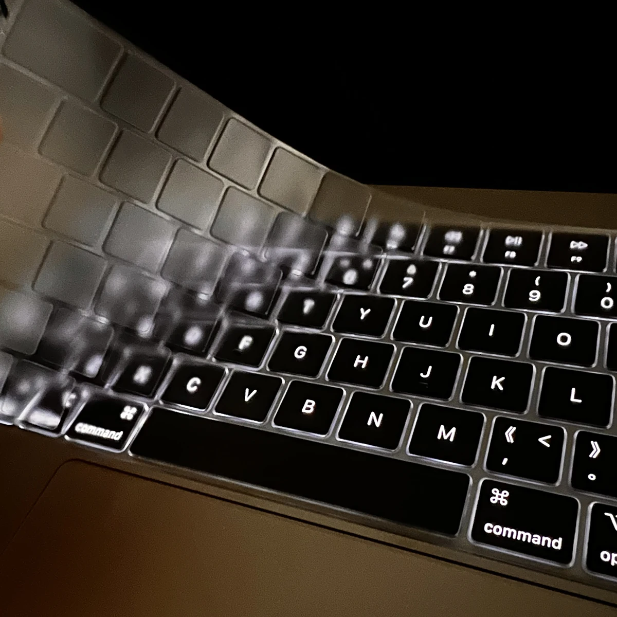 TPU Keyboard Cover Light Beige Ultra Thin Protector Compatible with For MacBook Air 15