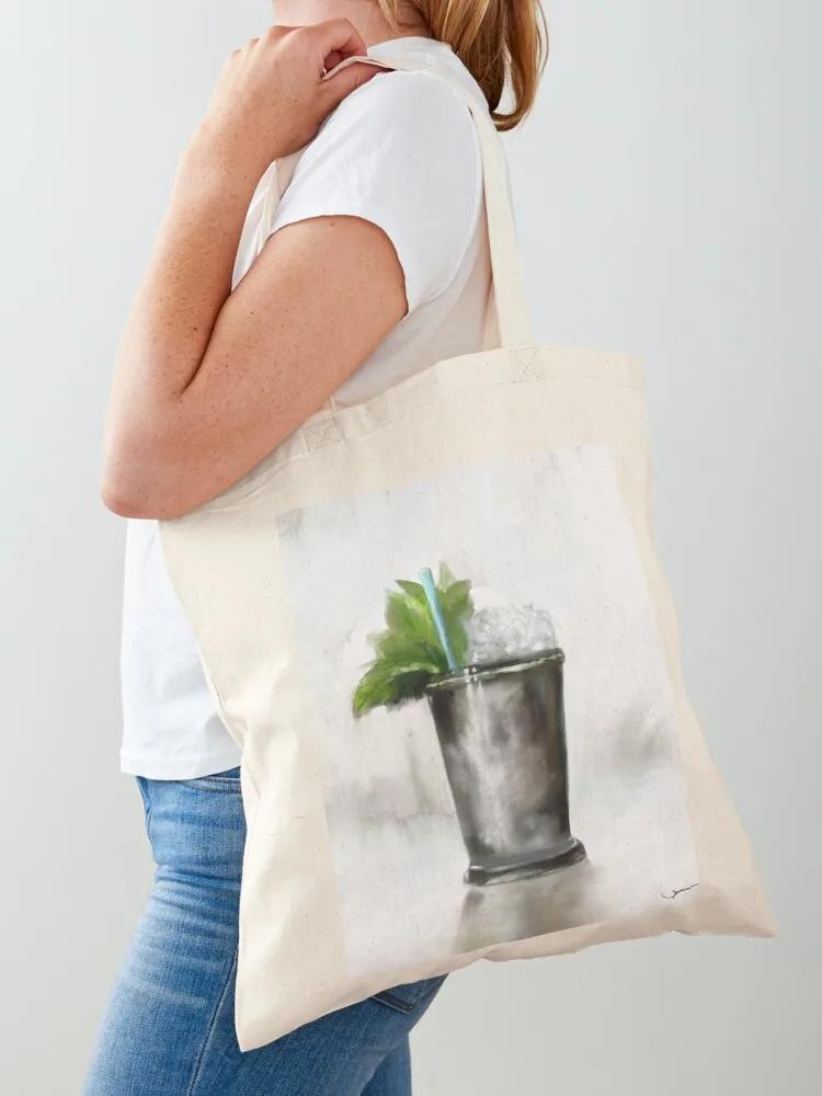 

Mint Julep Tote Bag Portable shopping bag Canvas great bag canvas tote bags