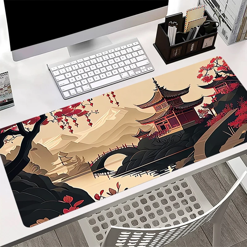 

Large Gaming Mousepad Beautiful scenery New Keyboard Pad HD Pc Gamer Mouse Pad on The Table Speed Desk Mat Anime 90x40 Mouse Mat