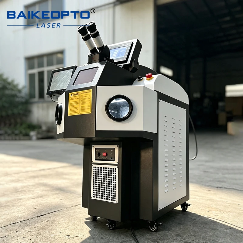 BK‑YJW200B 200W YAG Laser Welding Machine Jewelry Spot Welder Built‑in Water Cooling For Gold Silver Jewellery Making