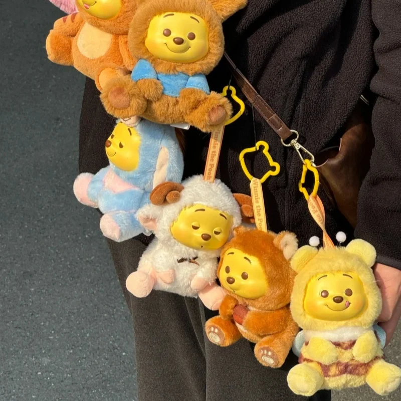 Miniso Blind Box Disney Pooh Bär Serie Freche Party Vinyl Plüsch Anhänger Kinder Spielzeug Nette Modell Geburtstag Geschenk Spielzeug