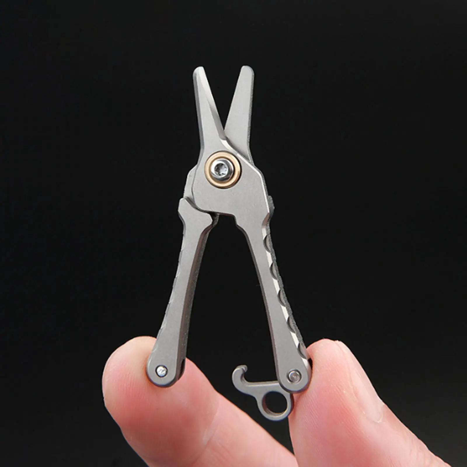 Mini Scissors Versatile Pocket with Keychain for Office Scrapbooking Outdoor