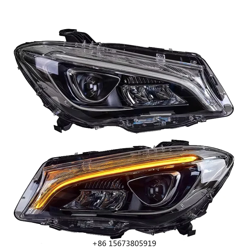 

Фара для CLA 180 200 250 W117 C117, 2014-2019 гг., обновление до светодиодных передних фар CLA260