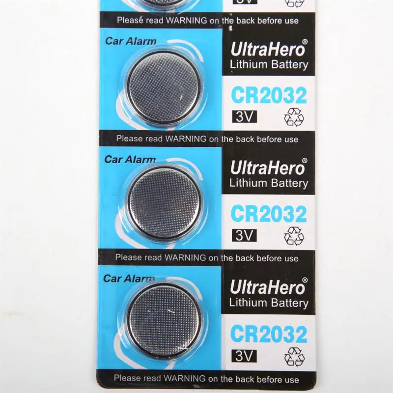 Cr2032 Button Battery Smooth Durable Multipurpose Multifunctional Ease Of Use Use Multiple Electrical Appliances Lithium Battery