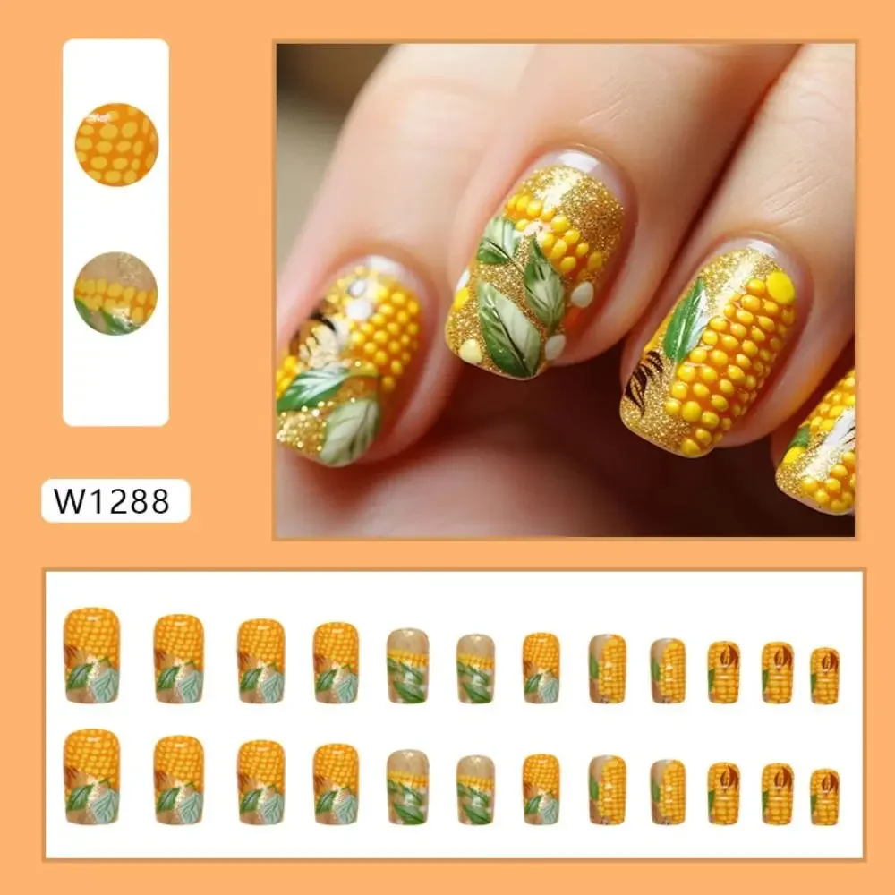 أزياء طويلة مربع الأظافر كاذبة الفرنسية أورورا الأرجواني وهمية نيلز الحب القلب انفصال الصحافة على الأظافر DIY