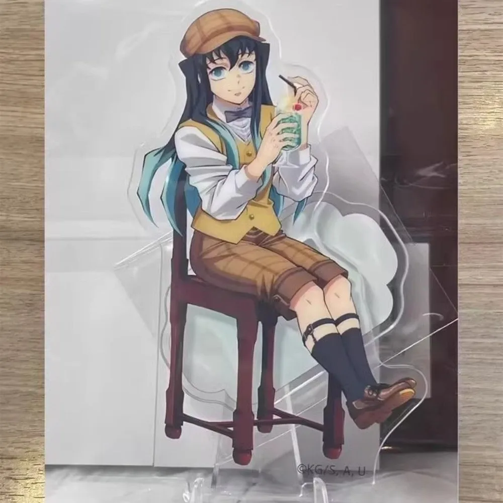 شيطان القاتل الاكريليك حامل الشكل كامادو Nezuko Tomioka Giyuu أنيمي الأجهزة الطرفية لطيف الأصالة الحلوى سلسلة سطح المكتب زخرفة