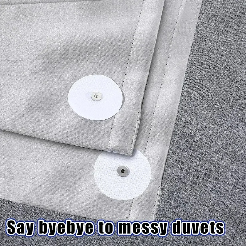 1/20Pairs Duvet Cover Anti-slip Snaps Clips Quilt Corner Anti Wrinkle Ironing Fastener Bedclothes Fixed Button DIY Sewing Supply