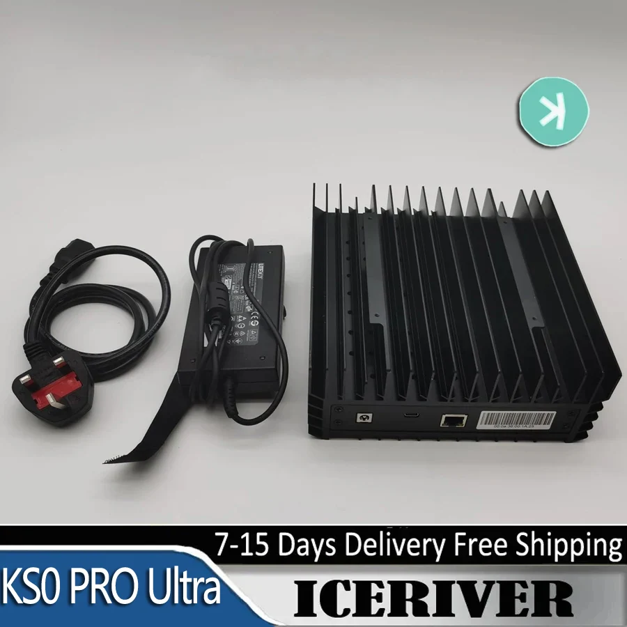 IceRiver KS0 Ultra KAS Miner Kaspa Mining Machine KAS 400G/s 100W Asic Mining Crypto Asic Miner Machine with Official PSU