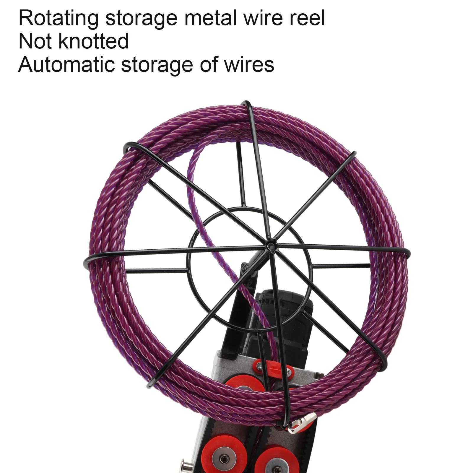 Infila tubi elettrici Macchina per infilare tubi con motore brushless alimentata a batteria Buona compatibilità 40 m/min per la decorazione domestica