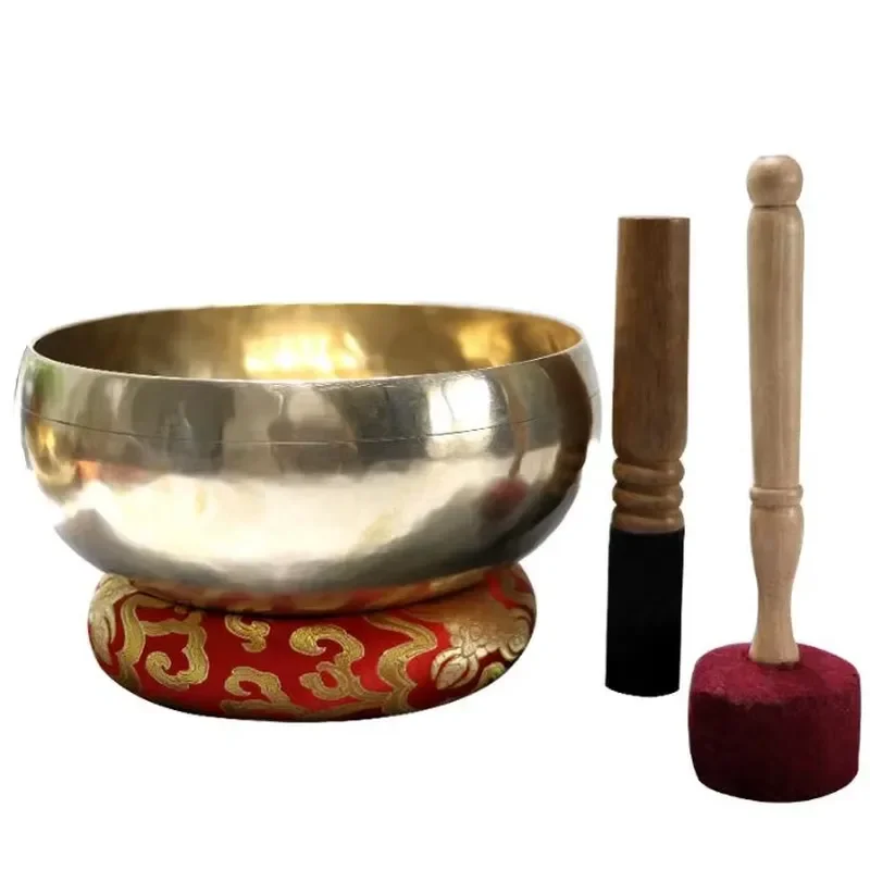 Xizang Meditation Yoga Singing Bowl Set Cushion Meditation Wheel Therapy