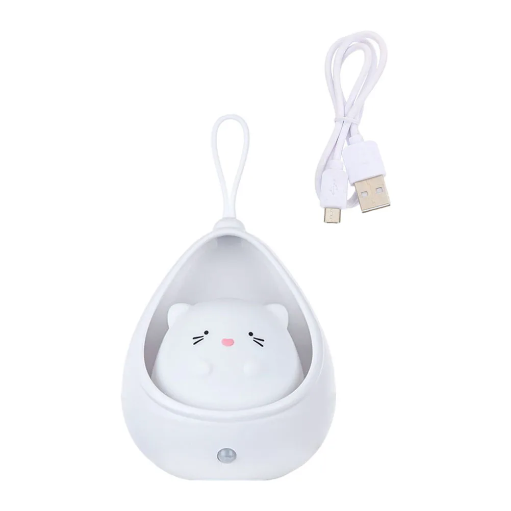 

1Set Cartoon Rabbit LED Body Sensing Light USB Charging Night Lamp for Cabinet Wardrobe Bedroom Living Room Multi-Purpose Indoor