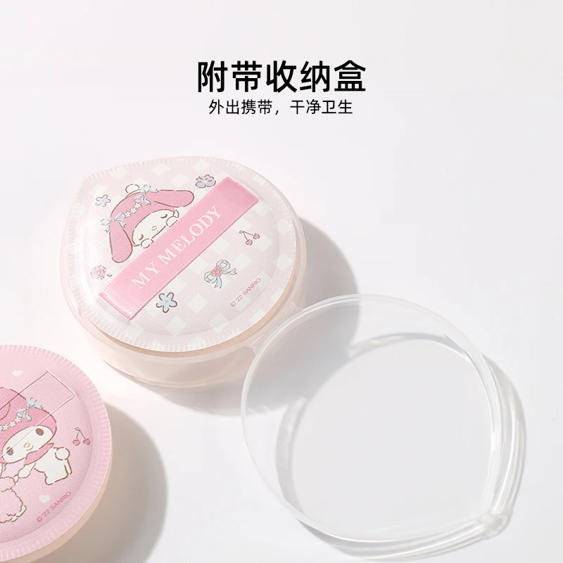 Cartoon Minisos Sanrioed Anime My Melody Kuromi Air Cushion Powder Puff Ins Girl Heart Kawaii Beauty Makeup Tool Festival Gifts